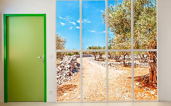 Fenêtres décoratives en trompe l'oeil